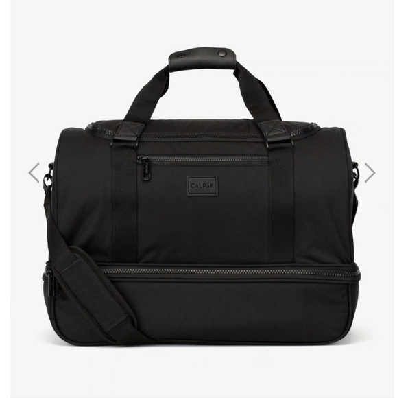 Stevyn Duffel Bag with Shoe Compartment- Black - Picture 2 of 9